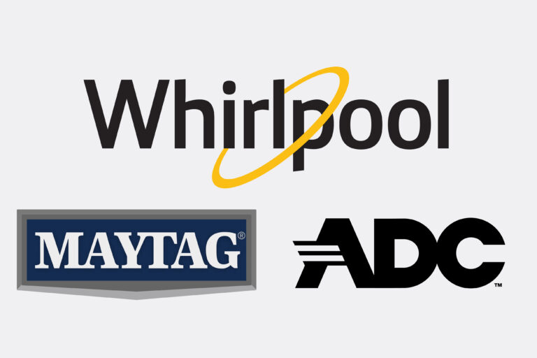 Whirlpool, Maytag and ADC logos