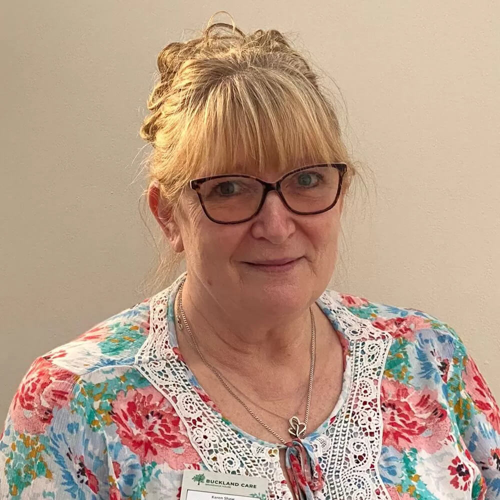 A headshot of Karen Shaw, Brunswick Houses Manager