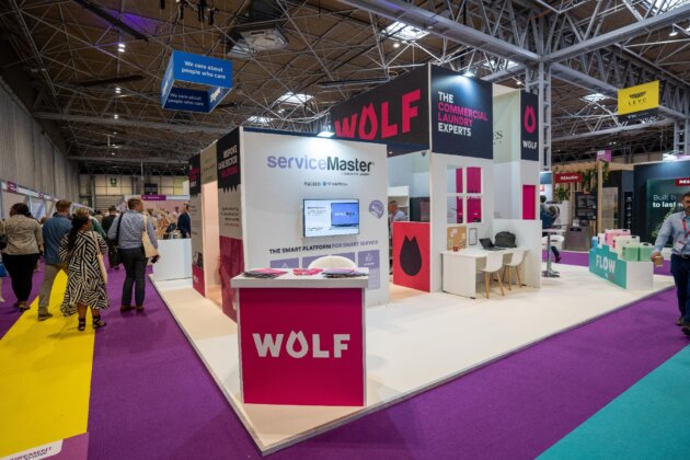 Wolf Laundry's stand at The Care Show 23