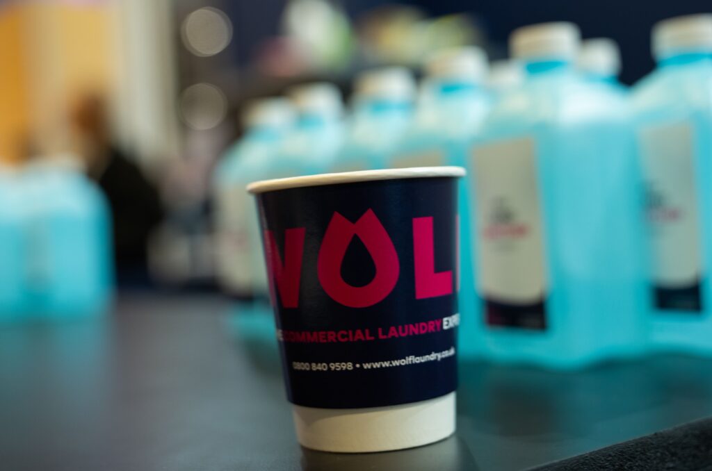 Branded coffee cups